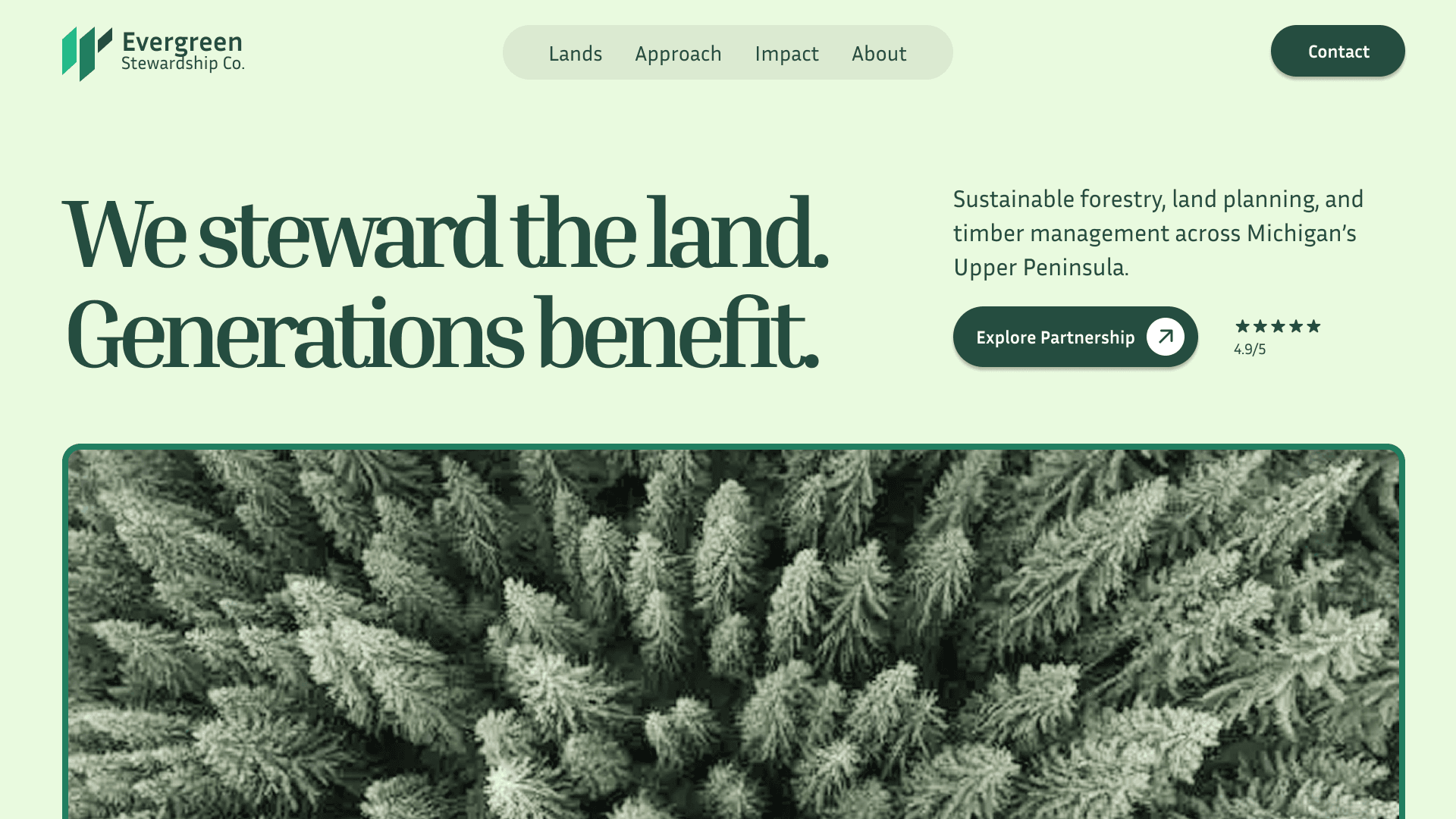 MI UP website Stewardship